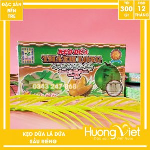 Kẹo dừa lá dứa sầu riêng Thanh Long 300gr