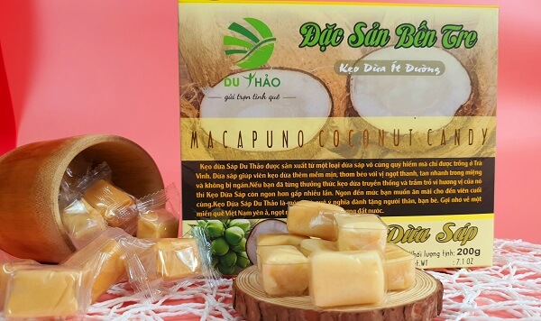 kẹo dừa sáp đặc sản bến tre chính gốc